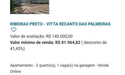 Apartamento para venda em ribeirão preto, jardim diva tarlá de carvalho, 2 dormitórios, 1 banheiro, 1 vaga