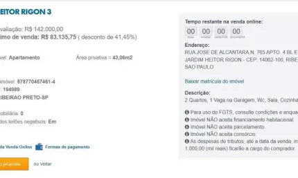 Apartamento para venda em ribeirão preto, jardim heitor rigon, 2 dormitórios, 1 banheiro, 1 vaga