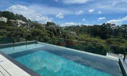 FINO ACABAMENTO E VISTA ESPETACULAR-Casa com 4 suítes à venda, 370 m² por R$ 3.800.000 - Residencial Real Park - Arujá/SP