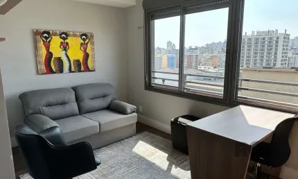 Apartamento Studio, mobiliado, com vaga para carro,, na Cidade Baixa - POA