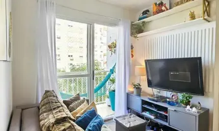 Apartamento de 2 quartos, com suíte, churrasqueira, vaga escruturada, infra comp