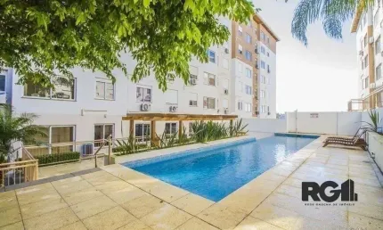 Apartamento no urbano menino deus de 1 dormitório vaga e pátio