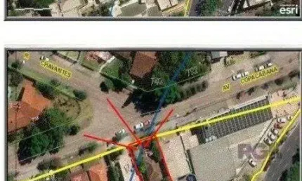 Terreno plano com 439m², localizado na avenida copacabana, no limite entre os ba