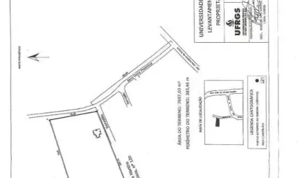 Terreno residencial com 7.657,03 m² no Bairro pitinga- Porto Alegre