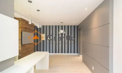 Apartamento para alugar com 1 quarto, semimobiliado e 1 vaga de garagem.