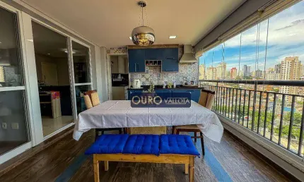 Apartamento com 3 dormitórios  e varanda gourmet à venda na regente feijó