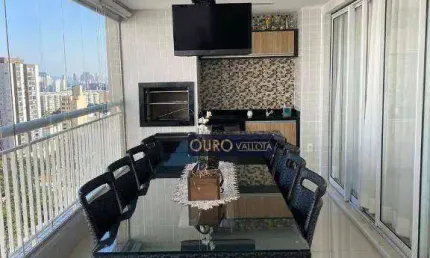 Apartamento mobiliado com 112m², 3 dormitórios e 2 vagas para venda na Mooca