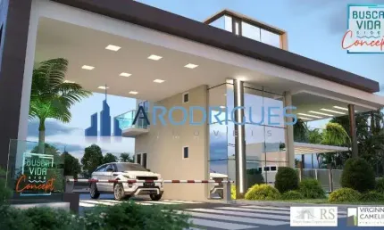 Casa em Condomínio à Venda em Nova Abrantes, Camaçari-BA: 2 quartos, 1 suíte, 1 sala, 2 banheiros, 2 vagas de garagem - 70m².