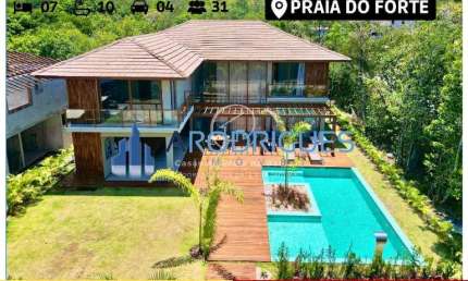 Casa em condomínio fechado com 7 quartos à venda na Praia do Forte, Mata de São João 