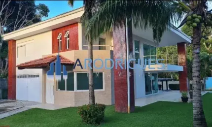 Casa em condomínio fechado com 4 quartos à venda no abrantes, camaçari  por r$ 1.800.000