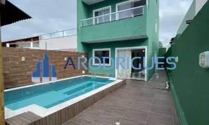 Casa de luxo em condomínio à venda em jauá (abrantes), camaçari-ba: 3 quartos, 2 suítes, 135m², 2 vagas.