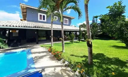 Casa em condomínio para venda em lauro de freitas, buraquinho, 4 dormitórios, 4 suítes, 6 banheiros, 3 vagas