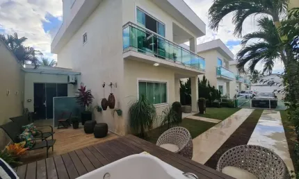 Casa em condomínio para venda em lauro de freitas, buraquinho, 4 dormitórios, 3 suítes, 4 banheiros, 3 vagas