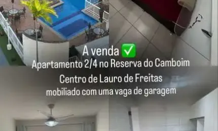 Apartamento para Venda em Lauro de Freitas, Centro, 2 dormitórios, 1 suíte, 2 banheiros, 1 vaga