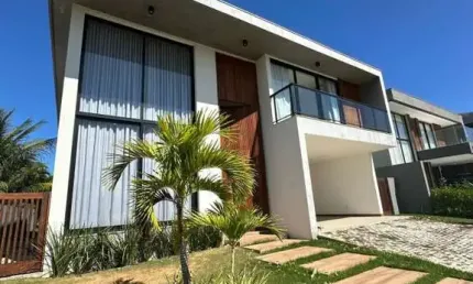 Casa em condomínio para venda em camaçari, alphaville (abrantes), 4 dormitórios, 3 suítes, 6 banheiros, 3 vagas
