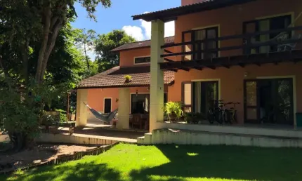 Casa em condomínio para locação em camaçari, busca vida (abrantes), 4 dormitórios, 4 suítes, 6 banheiros, 4 vagas