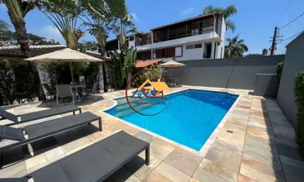 Excelente Casa Térrea em Condomínio: 3 Quartos, 2 Suítes, 2 Salas, 3 Banheiros, 2 Vagas - Juquehy, São Sebastião-SP
