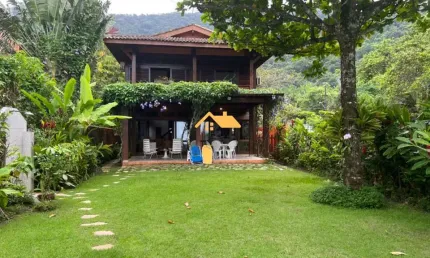 Casa frente ao mar na praia de juquehy- sao sebastiao,  sp.