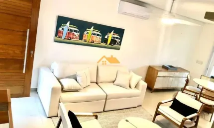 Sobrado em Condomínio para Locação em Juquehy, São Sebastião-SP - 3 quartos, 3 suítes, 2 salas, 3 banheiros, 2 vagas de garagem, 151,00 m² de área.