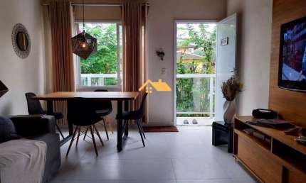 Apartamento à venda em Juquehy, São Sebastião-SP: 2 quartos, 1 suíte, 1 sala, 2 banheiros, 1 vaga de garagem, 70m² de área.