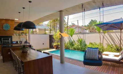 Casa para venda e locação em Juquehy, São Sebastião-SP: 4 quartos, 4 suítes, 2 salas, 3 banheiros, 3 vagas, 180 m².