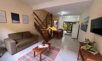 Venda de casa em condomínio em são sebastião-sp, bairro camburi: 2 quartos, 2 suítes, 2 salas, 2 banheiros, 2 vagas, 91m².