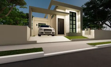 Casa para Venda em Guarapuava, Boqueirão, 3 dormitórios, 1 suíte, 2 banheiros, 1 vaga