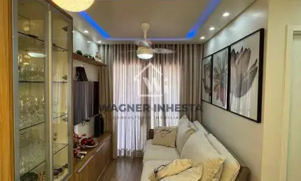 APARTAMENTO SEMI MOBILIADO, ACABAMENTO FNO, NO 7º ANDAR À VENDA NO EDIFÍCIO SOLAR DAS ARAUCÁRIAS, M