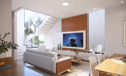 Linda casa no Condomínio VENEZA sobrado para venda em CEZAR DE SOUZA possui 260 m² com 3 suítes PISCINA e GOURMET