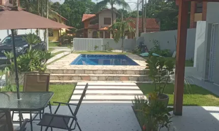 ÓTIMO Sobrado no CONDOMÍNIO MORADA DA PRAIA com 250m² 4 dormitórios sendo 2 suítes Gourmet e Piscina