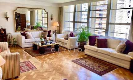 Imperdível apartamento de luxo em Higienópolis: 4 quartos, 2 suítes, 4 salas, 4 banheiros, 4 vagas. Próximo ao Shopping e ao metrô!