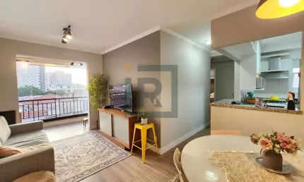 Apartamento de 60m² com 2 dormitórios, sendo 1 suíte e 1 vaga, na vila romana