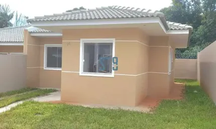 Casa em condomínio fechado com 3 quartos à venda na rua chile, 65, conjunto habitacional monsenhor francisco gorski, campo largo por r$ 295.000