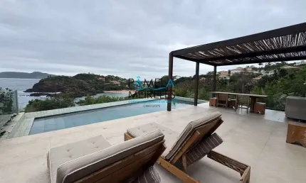 Magnífica casa 4 quartos com vista espetacular para o Mar Ferradurinha Armação de Búzios