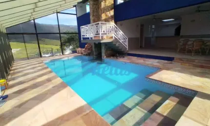 CASA COM 4 DORMÍTORIOS ,SENDO 4 SUÍTES  Á VENDA 725,18 m² por R$ 4.500.000,00 -  NO CONDOMÍNIO FECHADO OSATO  - ATIBAIA/SP   Terreno de 1.300,00 m2 Ár