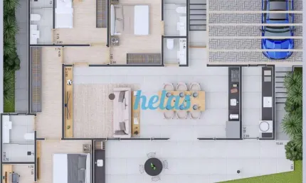 Casa com 3 dormitórios à venda, 163 m² por R$ 1.529.076,00 - Condomínio Vila da Montanha - Atibaia/SP