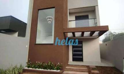 CASA À VENDA COM 142m² COM 3 DORMITÓRIOS E 1 SUÍTE POR R$ 750.000,00 NO LOTEAMENTO VIVEJO  EM ATIBAIA-SP