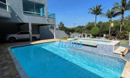 CASA TÉRREA À VENDA COM 448,50 m², 4 SUÍTES, ÁREA GOURMET, PISCINA, POR R$ 1.450.000,00 EM CONDOMÍNIO FECHADO  EM ATIBAIA/SP.