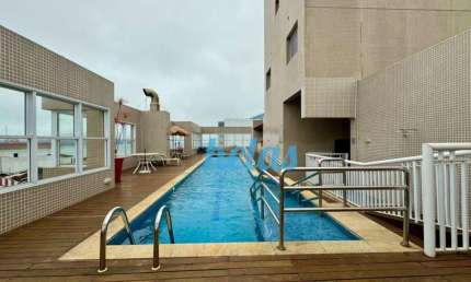 Quadra da Praia - Mobiliado - Praia - Jose Menino - 3 Dorms (1suíte) - Sala Integrada