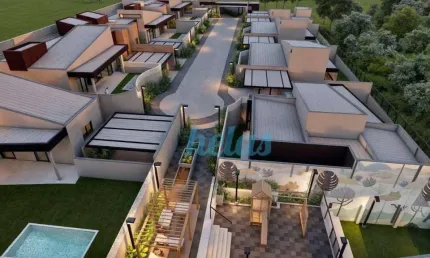 CASAS TÉRREAS CADA UMA  A PARTIR COM 157,05m² A PARTIR DE R$ 1.297.547,00  NO REFÚGIO PIEMONTÉ NO BAIRRO ITAPETINGA - ATIBAIA/SP.