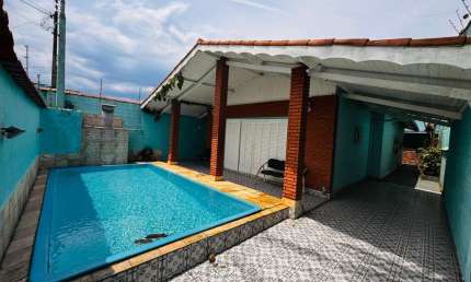 Casa para Venda em Itanhaém, Recanto dos Bandeirantes, 3 dormitórios, 1 suíte, 1 banheiro, 3 vagas
