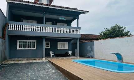 Casa para Venda em Itanhaém, Bopiranga, 3 dormitórios, 2 suítes, 1 banheiro, 6 vagas