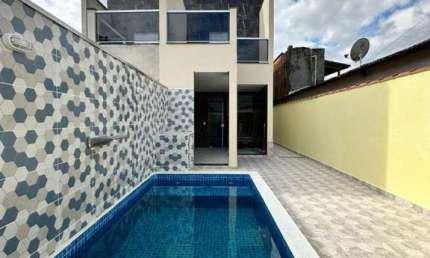 Casa para Venda em Itanhaém, Suarão, 2 dormitórios, 2 suítes, 1 banheiro, 2 vagas