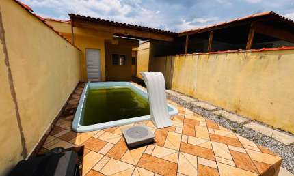 Casa para Venda em Itanhaém, Balneário Jequitibá, 2 dormitórios, 1 suíte, 2 banheiros, 3 vagas