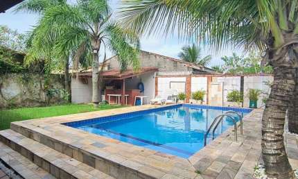 Casa para Venda em Itanhaém, Bopiranga, 3 dormitórios, 2 suítes, 1 banheiro, 5 vagas