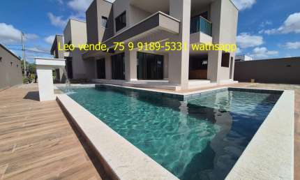 Linda casa Papagaio, 5 suítes, closet, piscina e goumert