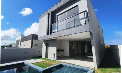 Casa em condomínio fechado com 4 quartos à venda na Rua Sucupió, 151, Abrantes, Camaçari