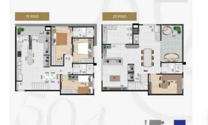 Cobertura com 4 quartos à venda na Rua Pará, Boneca do Iguaçu, São José dos Pinhais, 153 m2 por R$ 1.100.000