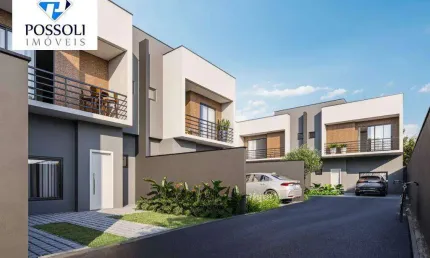 Sobrado com 03 dormitórios à venda, 111 m² por R$ 739.900 - Uberaba - Curitiba/PR