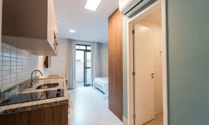 Deslumbrante studio para venda em centro com 1 quarto, sendo 1 suíte, 34m²